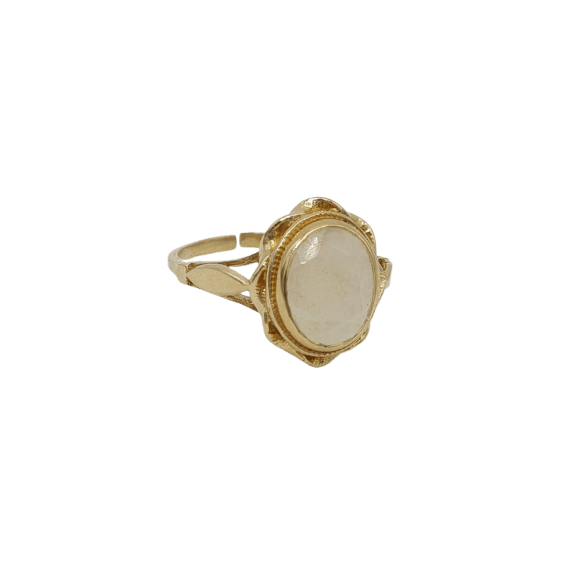 Vintage Ring White Quartz